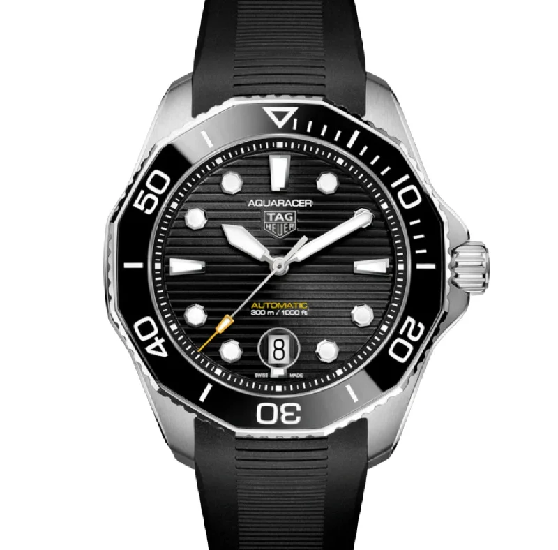 Men's watches with date displays and precision quartz movement for everyday practicality -TAG HEUER-AQUARACER PROFESSIONAL 300 Automatic Watch - Diameter 43 mm WBP201A.FT6197