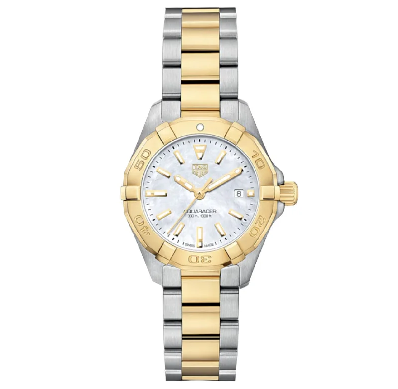 Men's luxury watches with intricate mechanical movements for true watch connoisseurs -TAG HEUER-AQUARACER Quartz Watch, 27 mm, Steel WBD1420.BB0321