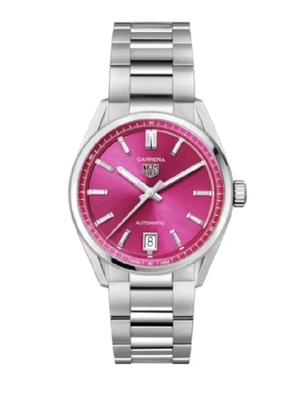 Men's watches with durable ceramic cases for a scratch-resistant and luxurious look -TAG HEUER- CARRERA
DATE
Automatic Watch, 36 mm, Steel
WBN2313.BA0001