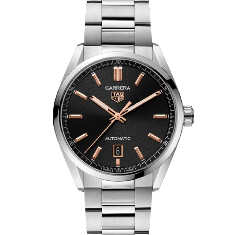 Durable men's watches with a rugged design and scratch-resistant features for ultimate protection -TAG HEUER-CARRERA Automatic Watch - Diameter 39 mm WBN2113.BA0639